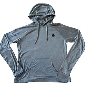 Women’s Rabbit Gray Performance Hoodie Medium Recycled Polyester Athleisure